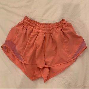 Lululemon hotty hot shorts Pop Orange